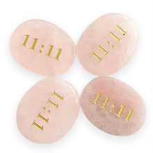 Load image into Gallery viewer, Rose Quartz &quot;11:11&quot; Palm Stone - Witch of Dusk
