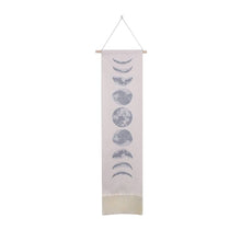 Load image into Gallery viewer, Linen Moon Phase Hanging Tapestry freeshipping - Witch of Dusk
