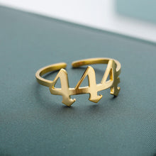 Load image into Gallery viewer, Angel Number Adjustable Ring freeshipping - Witch of Dusk
