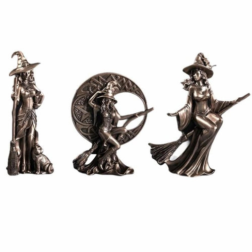 Set of Three Witch Statues freeshipping - Witch of Dusk