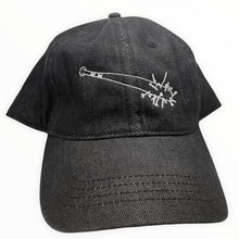 Load image into Gallery viewer, Spiked Bat Black Denim Hat freeshipping - Witch of Dusk
