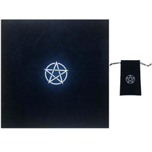 Load image into Gallery viewer, Velvet Pentagram Altar Cloth freeshipping - Witch of Dusk
