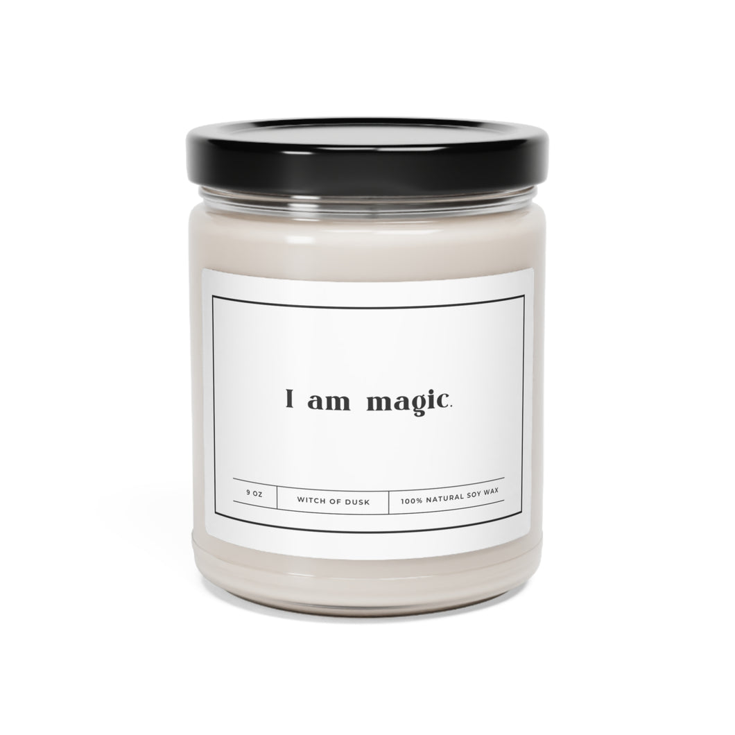 I Am Magic Witch Minimalist Manifestation Candle