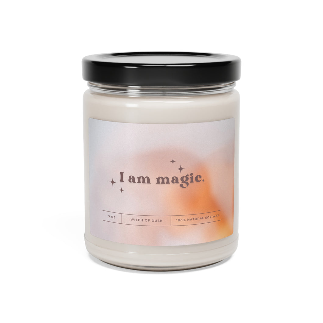 I Am Magic Witch Boho Manifestation Candle
