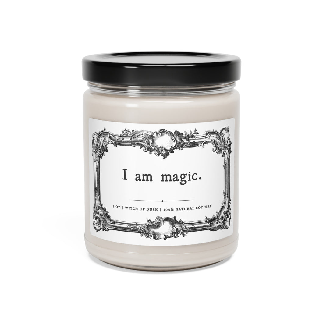 I Am Magic Witch Frame Manifestation Candle
