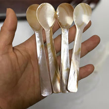 Load image into Gallery viewer, Mother of Pearl Mini Herb Spoon
