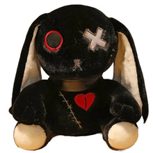Load image into Gallery viewer, Cute Goth Bunny Plushie
