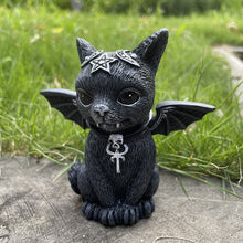 Cargar imagen en el visor de la galería, Cute Witch Winged Cat Figure
