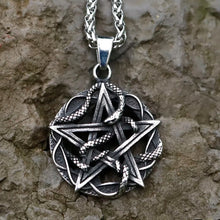 Load image into Gallery viewer, Snake Pentacle Necklace
