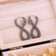 Load image into Gallery viewer, Ouroboros Snake Earrings
