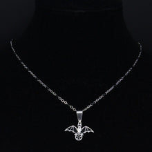 Load image into Gallery viewer, Bat Pentagram Beaded Necklace

