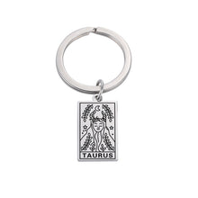 Load image into Gallery viewer, Zodiac Sign Keychain - Witch of Dusk
