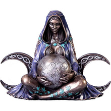 Load image into Gallery viewer, Triple Moon Mother Earth Goddess Statue - Witch of Dusk
