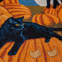 Cargar imagen en el visor de la galería, Black Cat Halloween Throw Blanket freeshipping - Witch of Dusk
