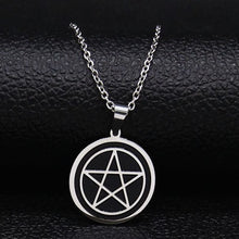 Load image into Gallery viewer, Simple Stainless Steel Pentacle freeshipping - Witch of Dusk
