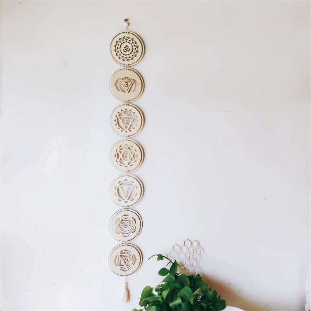 Chakra Wooden Hanging Wall Decor freeshipping - Witch of Dusk