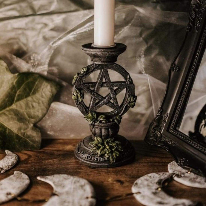 Faux Stone Altar Candle Holder freeshipping - Witch of Dusk