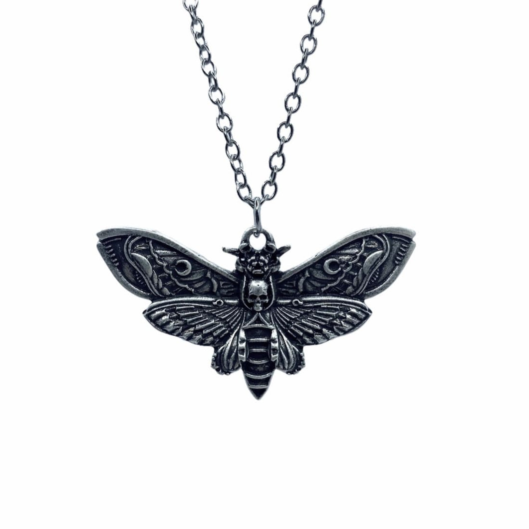 Little Moon Death Head Moth Necklace freeshipping - Witch of Dusk