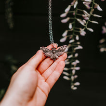 Load image into Gallery viewer, Little Moon Death Head Moth Necklace freeshipping - Witch of Dusk
