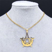 Load image into Gallery viewer, Moon Pentagram Necklace freeshipping - Witch of Dusk
