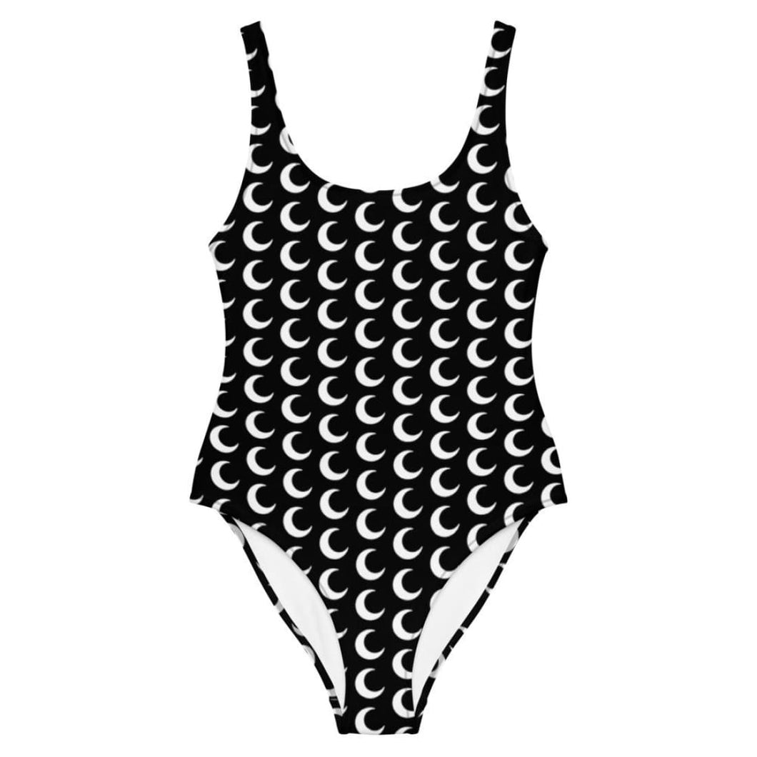 Many Moons One-Piece Swimsuit freeshipping - Witch of Dusk