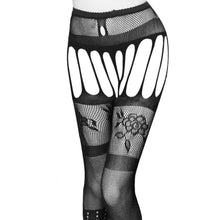 Cargar imagen en el visor de la galería, Ornate Faux Garter Stockings freeshipping - Witch of Dusk

