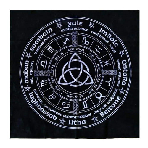 Pagan Wheel of the Year Altar Cloth freeshipping - Witch of Dusk