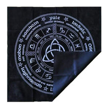Cargar imagen en el visor de la galería, Pagan Wheel of the Year Altar Cloth freeshipping - Witch of Dusk
