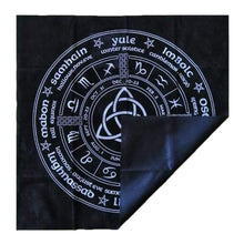 Load image into Gallery viewer, Pagan Wheel of the Year Altar Cloth freeshipping - Witch of Dusk
