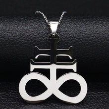 Load image into Gallery viewer, Satanic Cross Necklace freeshipping - Witch of Dusk
