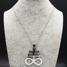 Cargar imagen en el visor de la galería, Satanic Cross Necklace freeshipping - Witch of Dusk

