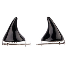Load image into Gallery viewer, Witch of Dusk Tiny Devil Horn Hairclips eprolo Black
