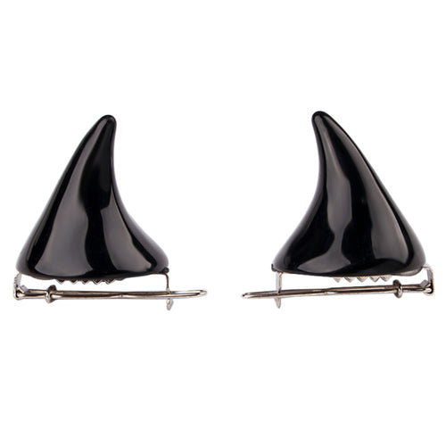 Witch of Dusk Tiny Devil Horn Hairclips eprolo Black