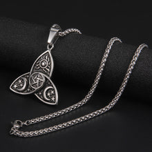 Load image into Gallery viewer, Triquetra Sun and Moon Necklace freeshipping - Witch of Dusk
