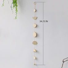 Load image into Gallery viewer, Set of Wooden Moon Phase Hanging Strands freeshipping - Witch of Dusk
