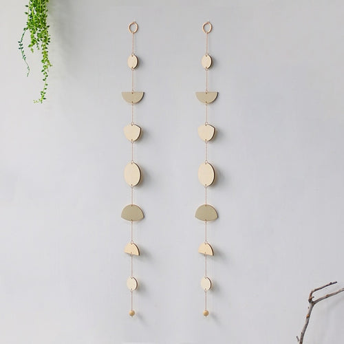 Set of Wooden Moon Phase Hanging Strands freeshipping - Witch of Dusk