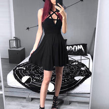 Load image into Gallery viewer, Pentagram Strap Summer Dress freeshipping - Witch of Dusk
