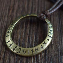 Load image into Gallery viewer, Rune Circle Pendant - Witch of Dusk
