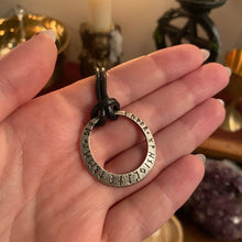 Load image into Gallery viewer, Rune Circle Pendant - Witch of Dusk
