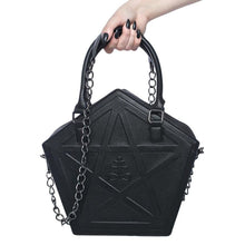 Load image into Gallery viewer, Satanic Cross Pentagram Purse freeshipping - Witch of Dusk
