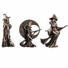 Load image into Gallery viewer, Set of Three Witch Statues freeshipping - Witch of Dusk
