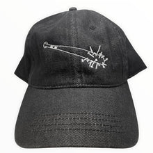 Load image into Gallery viewer, Spiked Bat Black Denim Hat freeshipping - Witch of Dusk
