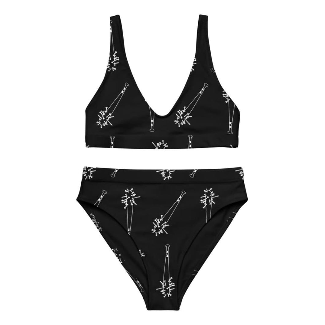 Spiked Bat Two-Piece Swim Suit freeshipping - Witch of Dusk