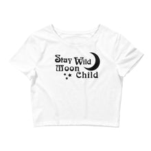 Load image into Gallery viewer, Stay Wild Moon Child Crop Top freeshipping - Witch of Dusk
