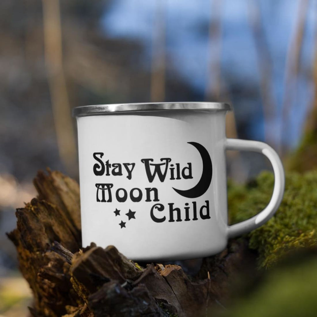 Stay Wild Moon Child Enamel Mug freeshipping - Witch of Dusk
