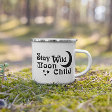 Load image into Gallery viewer, Stay Wild Moon Child Enamel Mug freeshipping - Witch of Dusk
