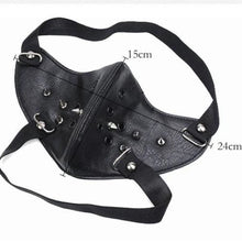 Load image into Gallery viewer, Studded Faux Leather Mask freeshipping - Witch of Dusk
