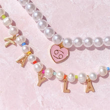 Load image into Gallery viewer, Faux Pearl Pink Zodiac Necklace - Witch of Dusk
