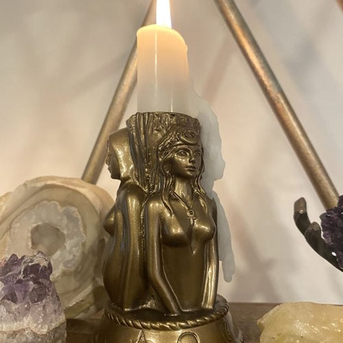 Triple Goddess Candle Holder freeshipping - Witch of Dusk