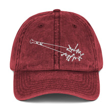 Load image into Gallery viewer, Spiked Bat Embroidered Vintage Cotton Twill Cap
